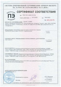 Сертификат KVM PPF